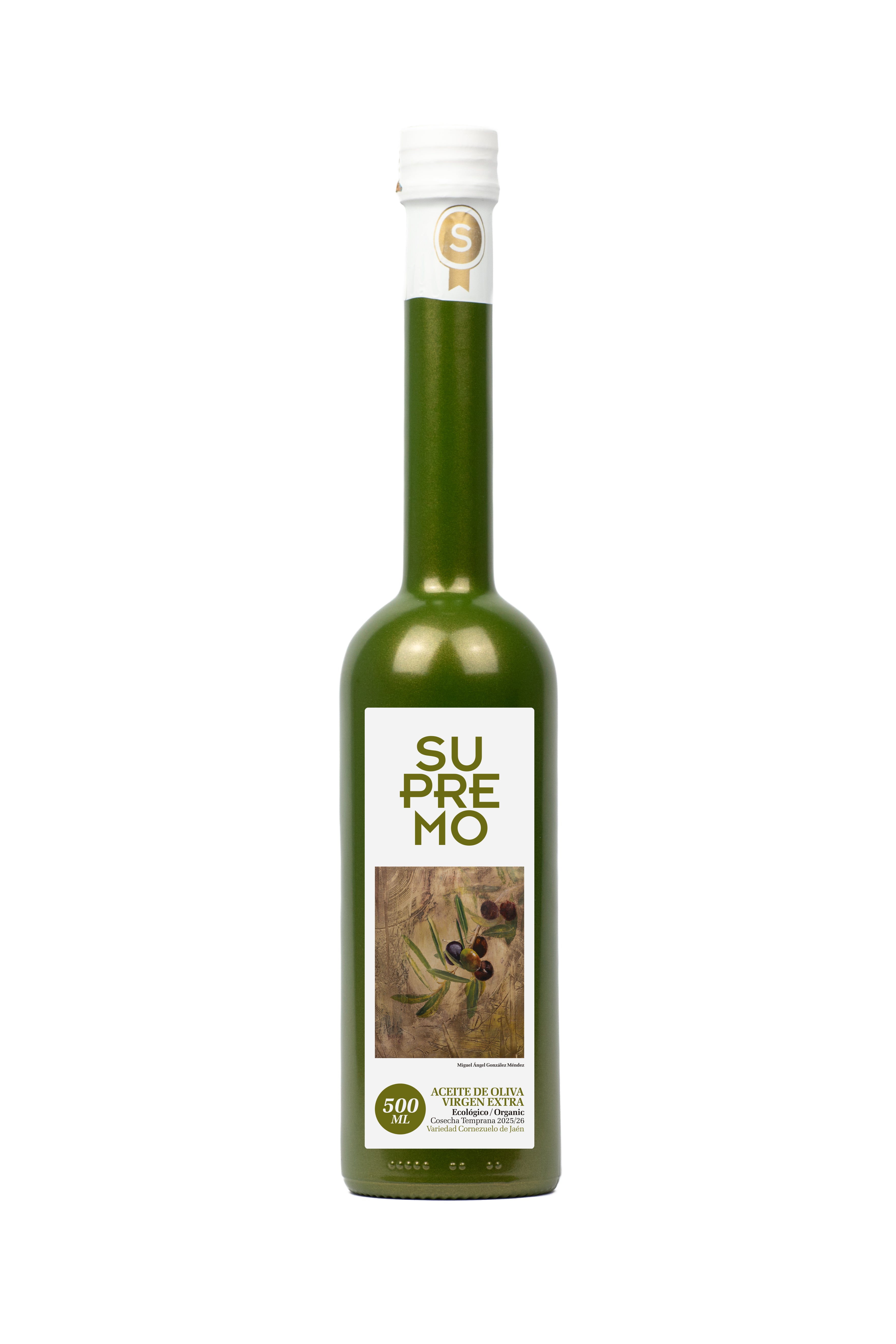 Aceite de Oliva Virgen Extra Cornezuelo Ecológico 500ML - Nueva Cosecha 2025-2026