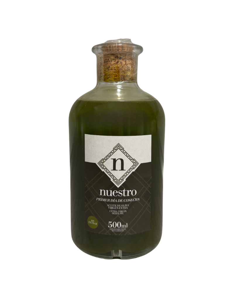 Aceite Virgen Extra 500 ml (Sin Filtrar) "Nuestro" – Primer día de cosecha