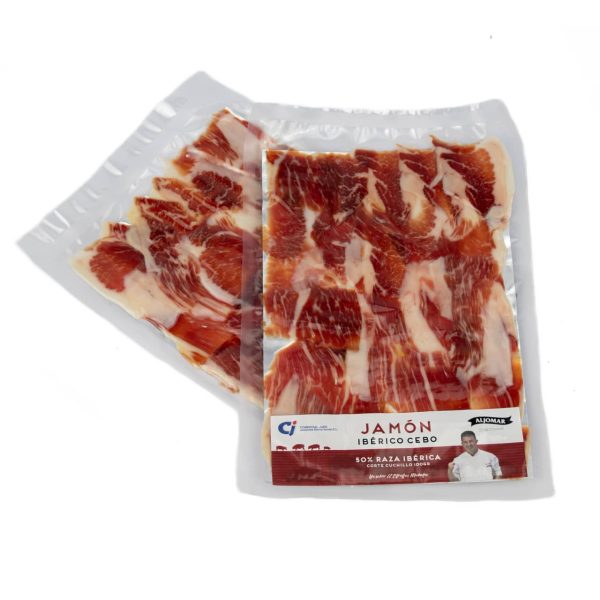 Jamón Ibérico Bellota 50% D.O. Corte a cuchillo 100Gr ALJOMAR