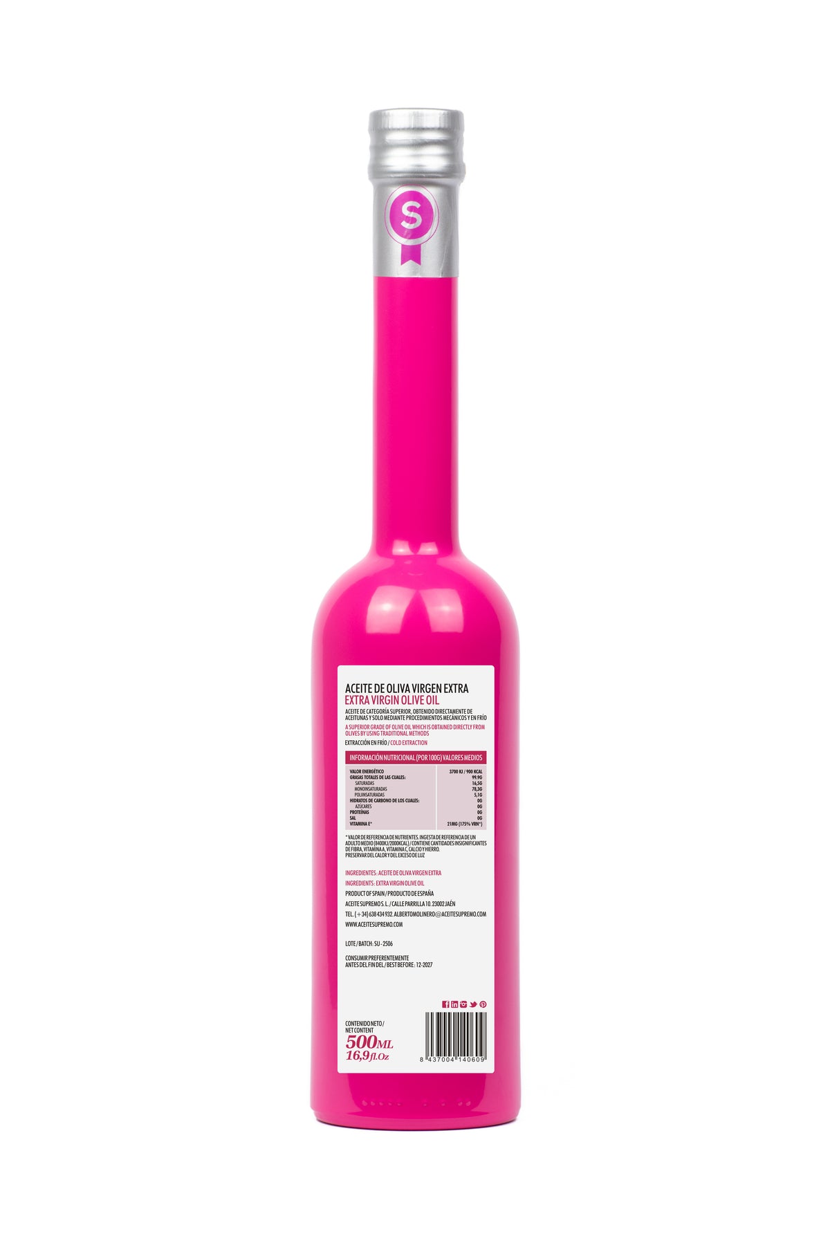 Aceite De Oliva Virgen Extra Arbosana 500ML - Cosecha Temprana