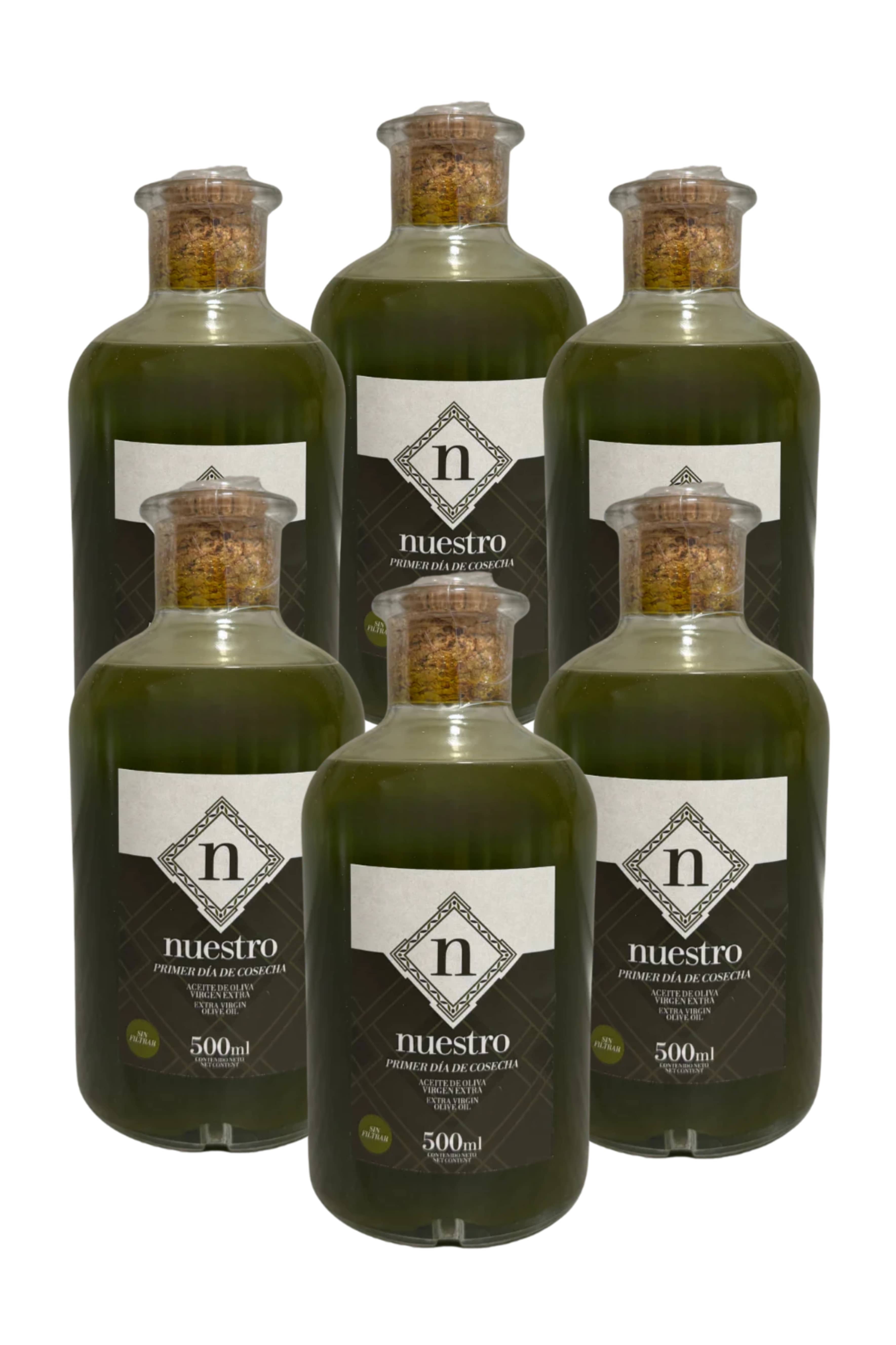 Aceite Virgen Extra 500 ml (Sin Filtrar) "Nuestro" – Primer día de cosecha