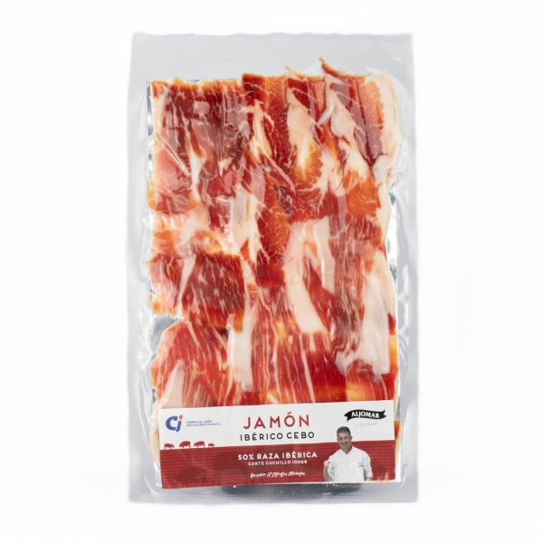 Jamón Ibérico Bellota 50% D.O. Corte a cuchillo 100Gr ALJOMAR