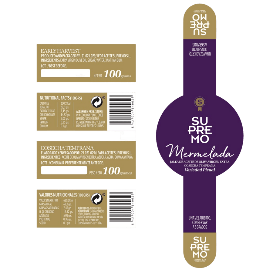 Mermelada - Aceite de Oliva Virgen Extra Picual 100gr - Nueva Cosecha 2025-2026